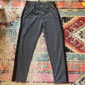 Ultra Performance track pant gray & black polka dot with black leg stripe XXL